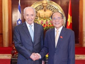Chủ tịch QH tiếp Tổng thống Israel Shimon Peres 