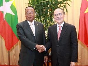 Đẩy mạnh hơn hợp tác quốc hội Việt Nam-Myanmar