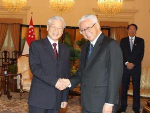 Tổng Bí thư hội kiến Tổng thống Cộng hòa Singapore