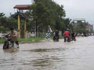 Lũ lụt ở Campuchia gây thiệt hại gần 500 hécta lúa