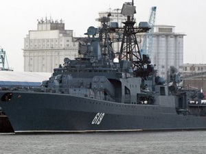 Đoàn tàu chiến Nga thăm căn cứ ở cảng Tartus, Syria 
