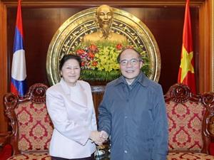 Tiếp tục hợp tác chặt chẽ hai quốc hội Việt Nam-Lào