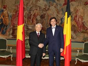 Tổng Bí thư điện cảm ơn Thủ tướng Bỉ Elio Di Rupo