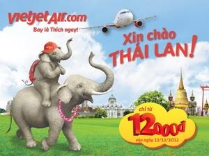 VietJetAir khai trương đường bay TP.HCM-Bangkok