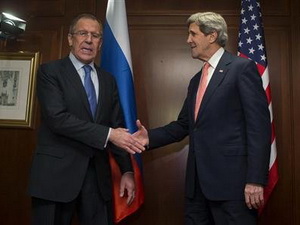 Ngoại trưởng Mỹ-Nga dành 1 giờ thảo luận về Syria