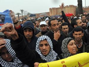 Làn sóng biểu tình ở Morocco, Tunisia và Libya
