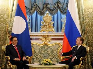 Nga, Lào ký tuyên bố về quan hệ đối tác chiến lược